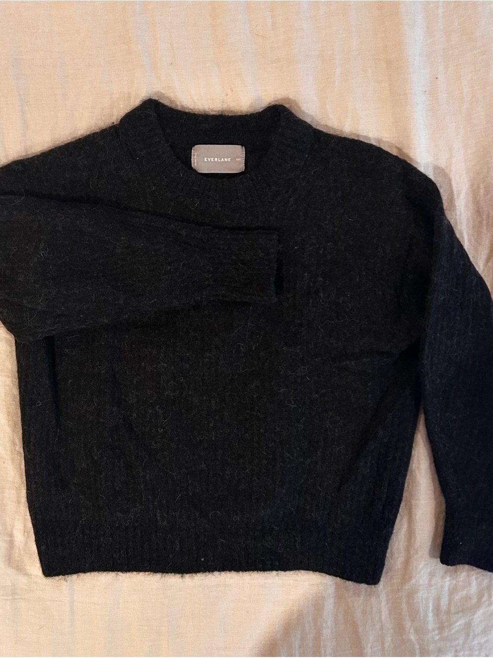 Everlane Alpaca Crewneck Sweater Women's XXS Charcoal Gray
